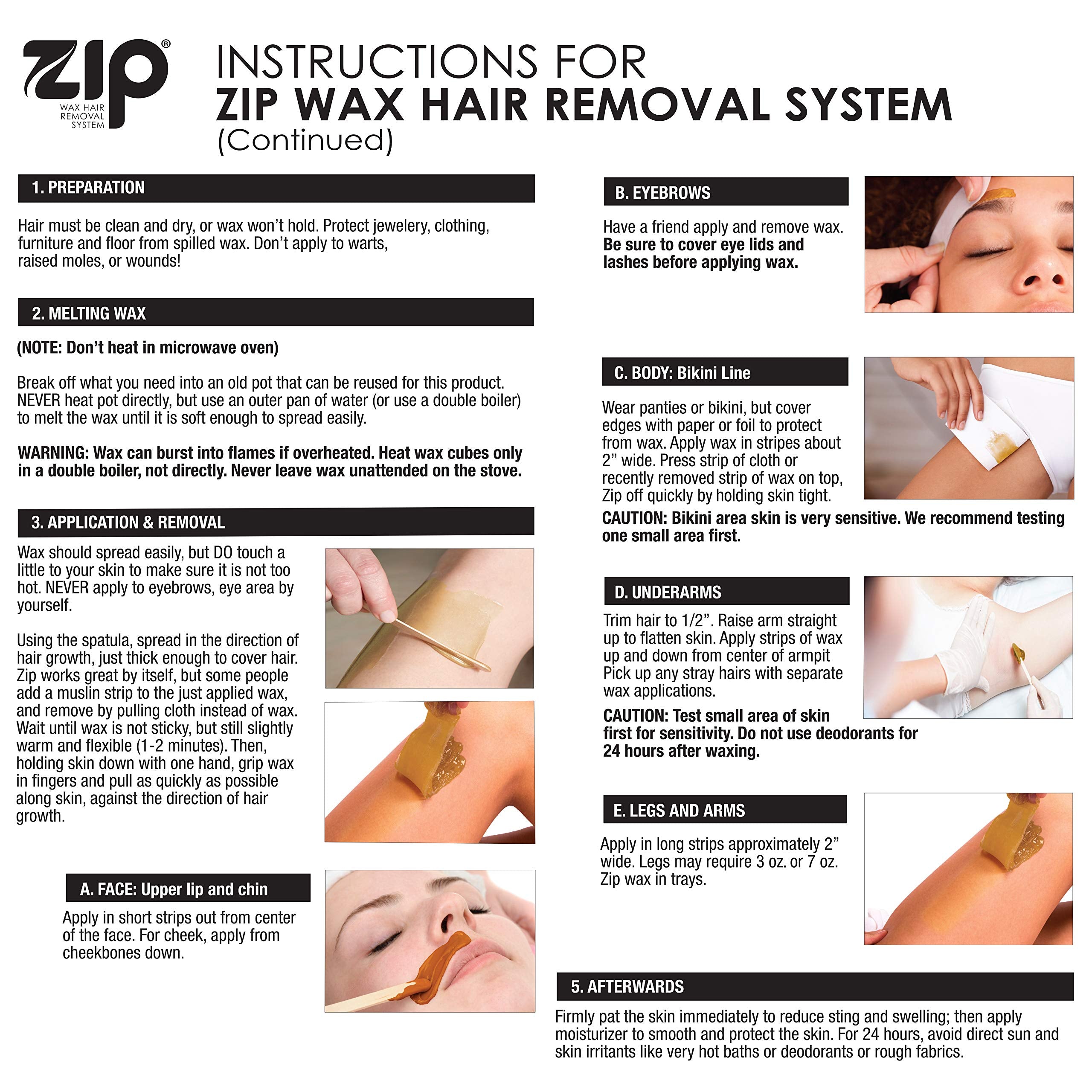 Zip Wax Hair Removal Kit for men and women supports inclusive home waxing