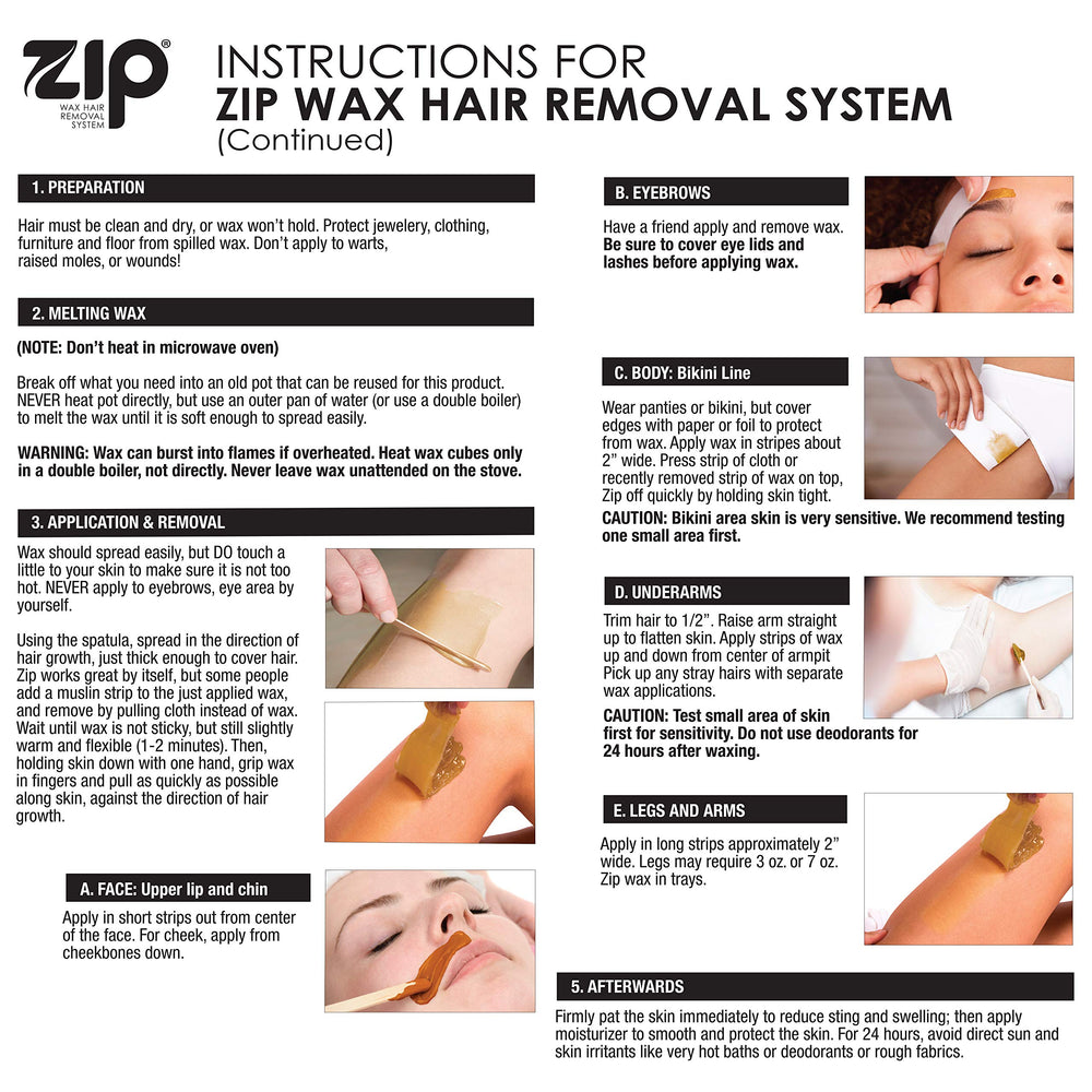 Zip Wax Hair Removal Kit for men and women supports inclusive home waxing