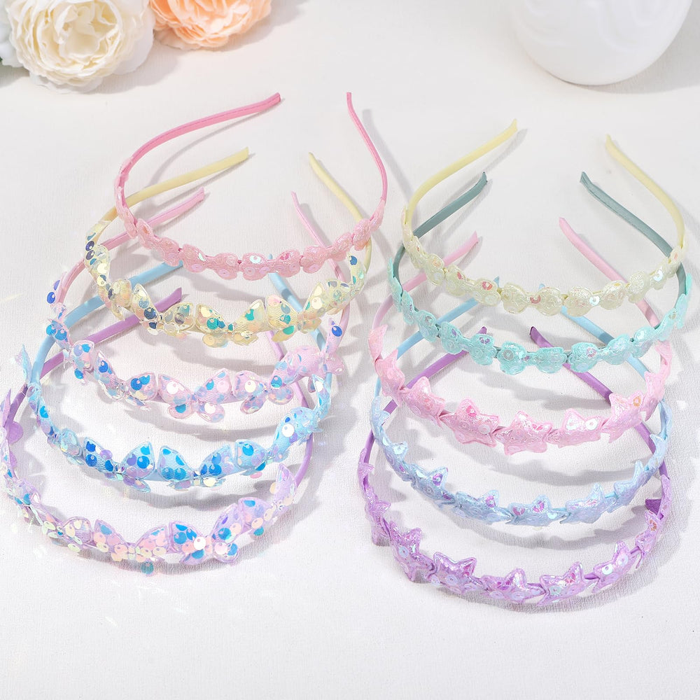 Ziricher children hair accessory star/bow set enhances dress-up moments.