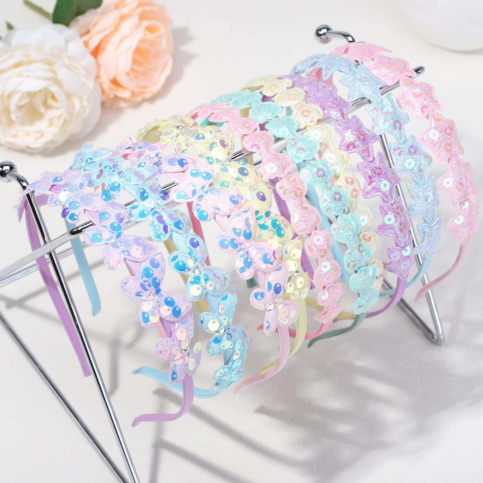 Ziricher non-slip wrap headbands stay in place during active play.