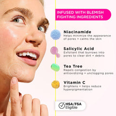 ZitSticka hydrocolloid closeup shows barrier over blemish