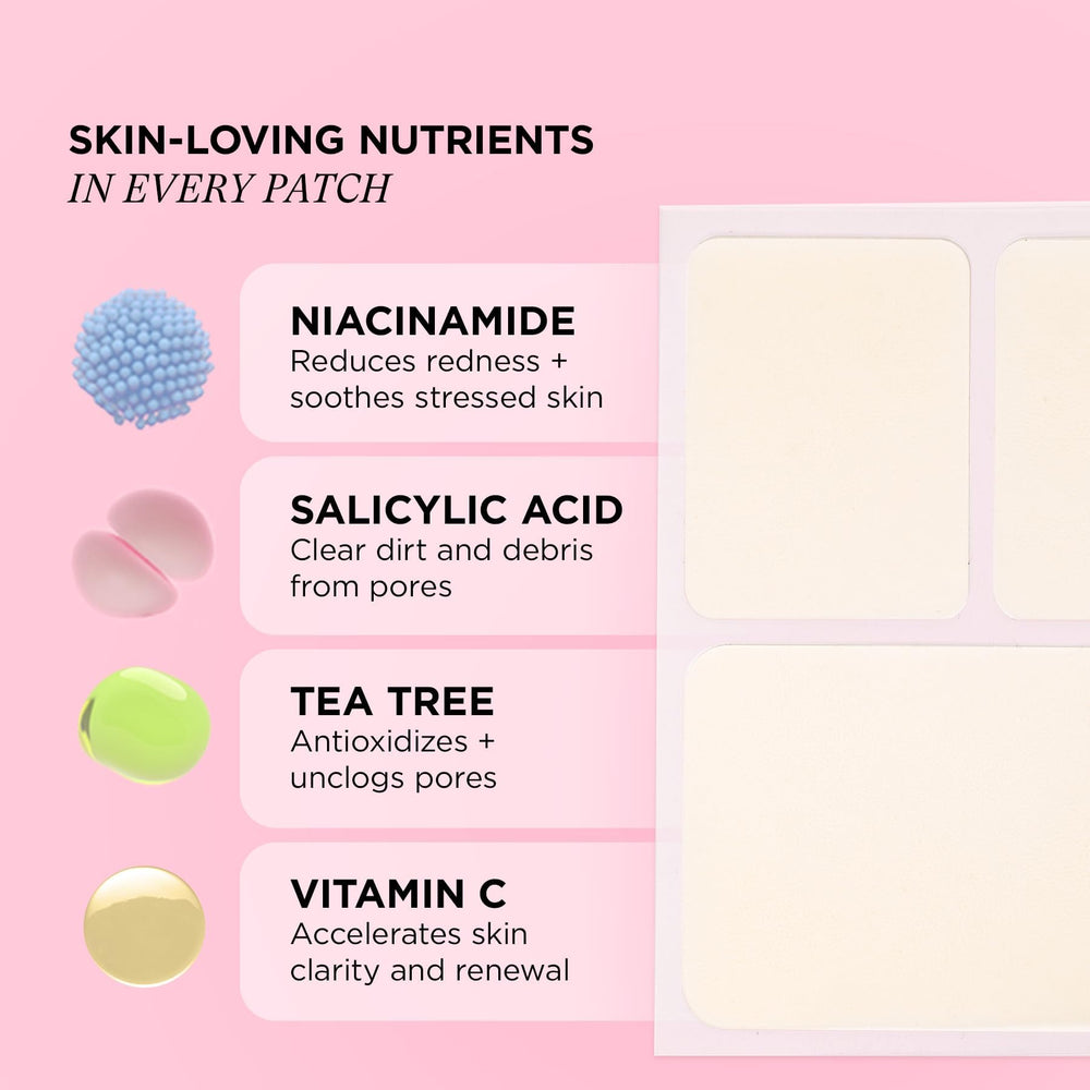 Hydrocolloid patch diagram showing extraction process