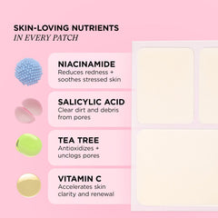 Hydrocolloid patch diagram showing extraction process