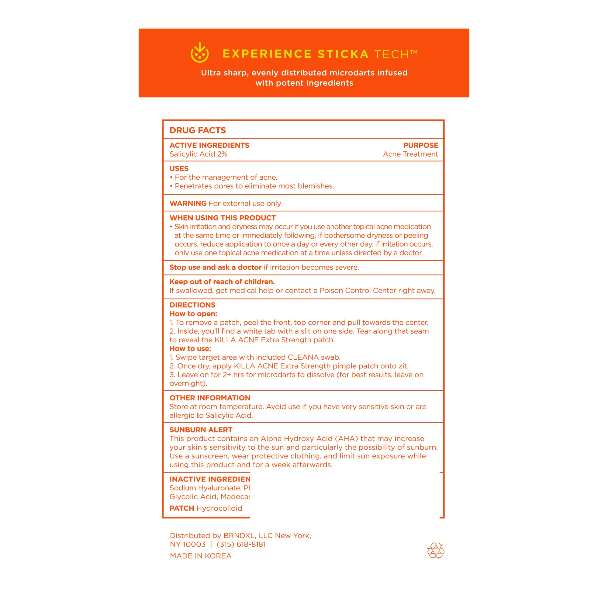 ZitSticka KILLA ingredients panel highlights salicylic acid and peptides