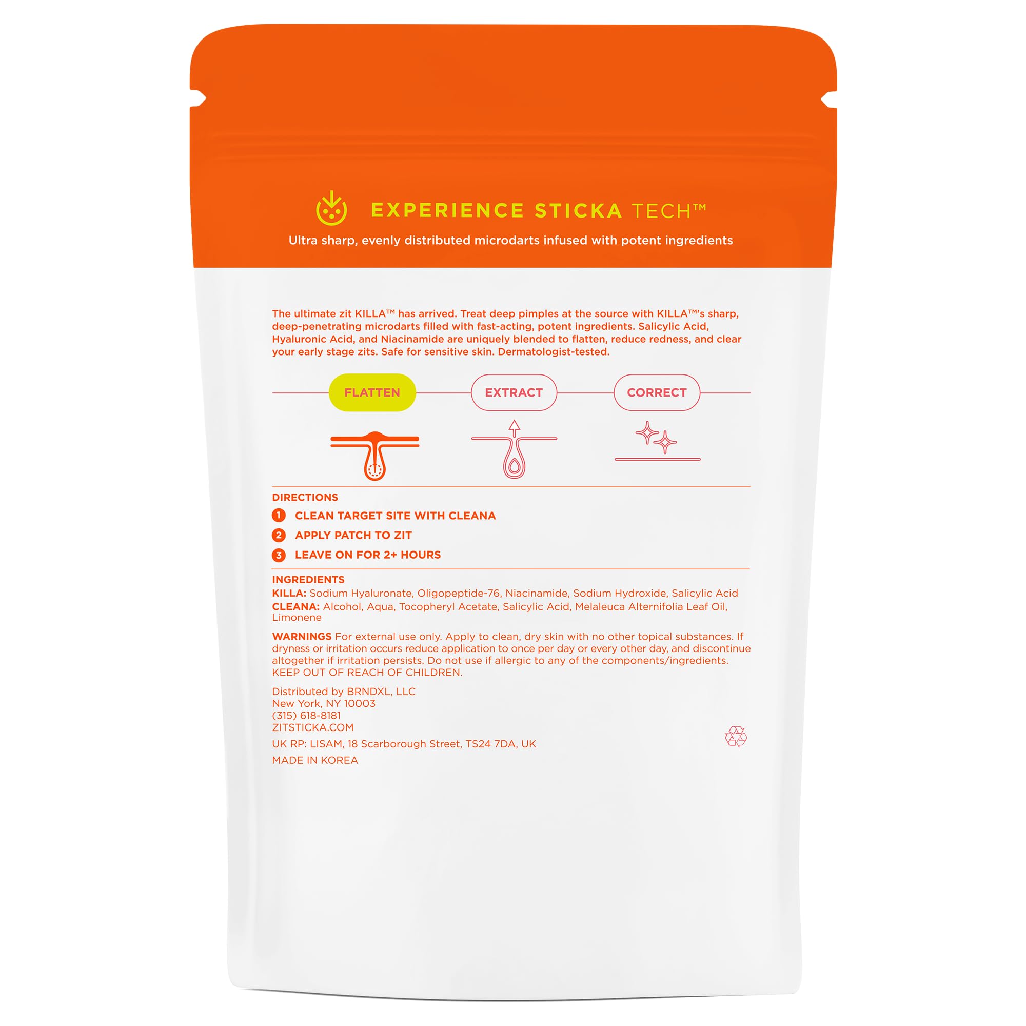 ZitSticka KILLA patch adheres discreetly for compact zit-care routine.