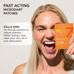 ZitSticka Killa mini-pack resealable pouch for portable pimple care.