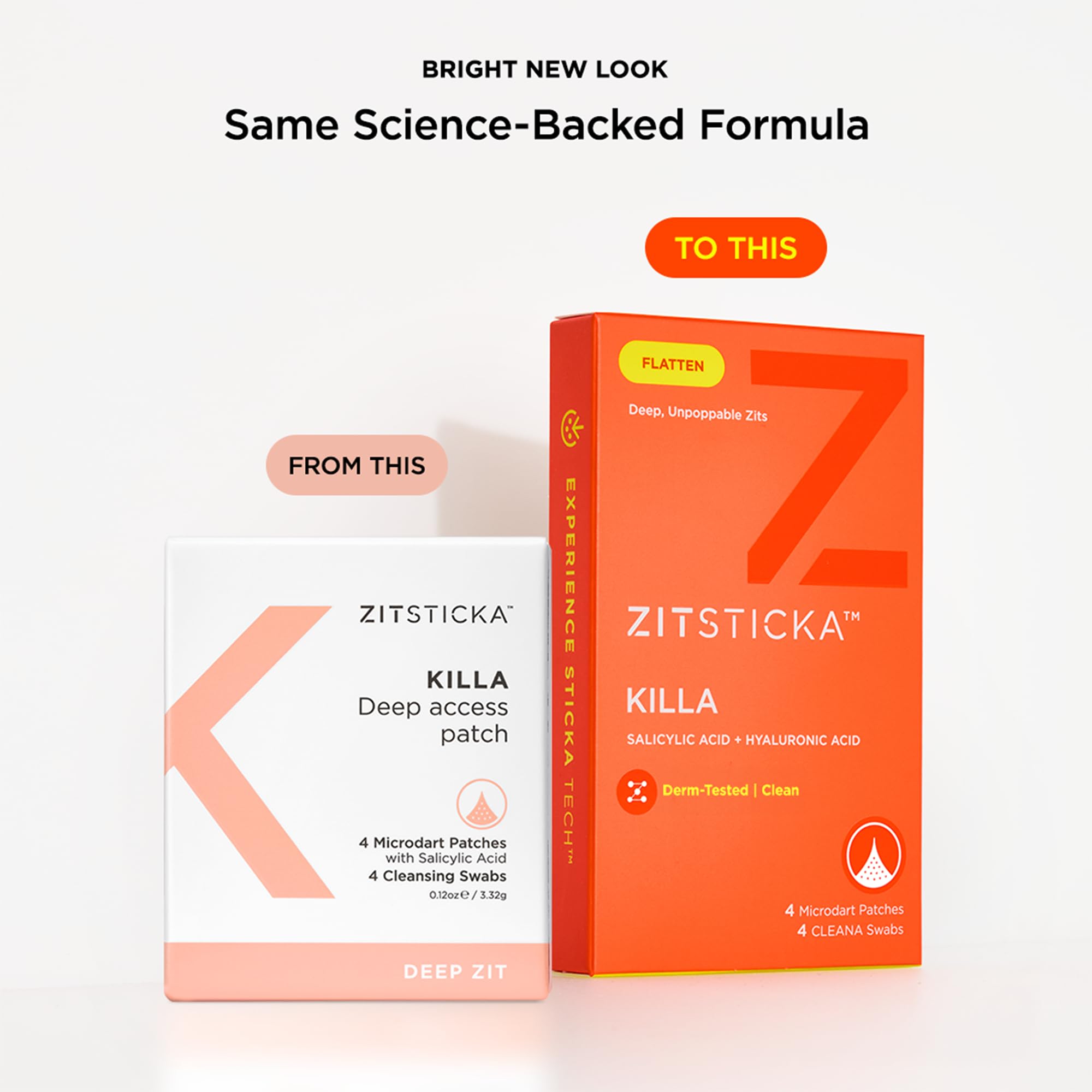 ZitSticka KILLA kit with 20 patches and priming swabs for ready-to-use routine.
