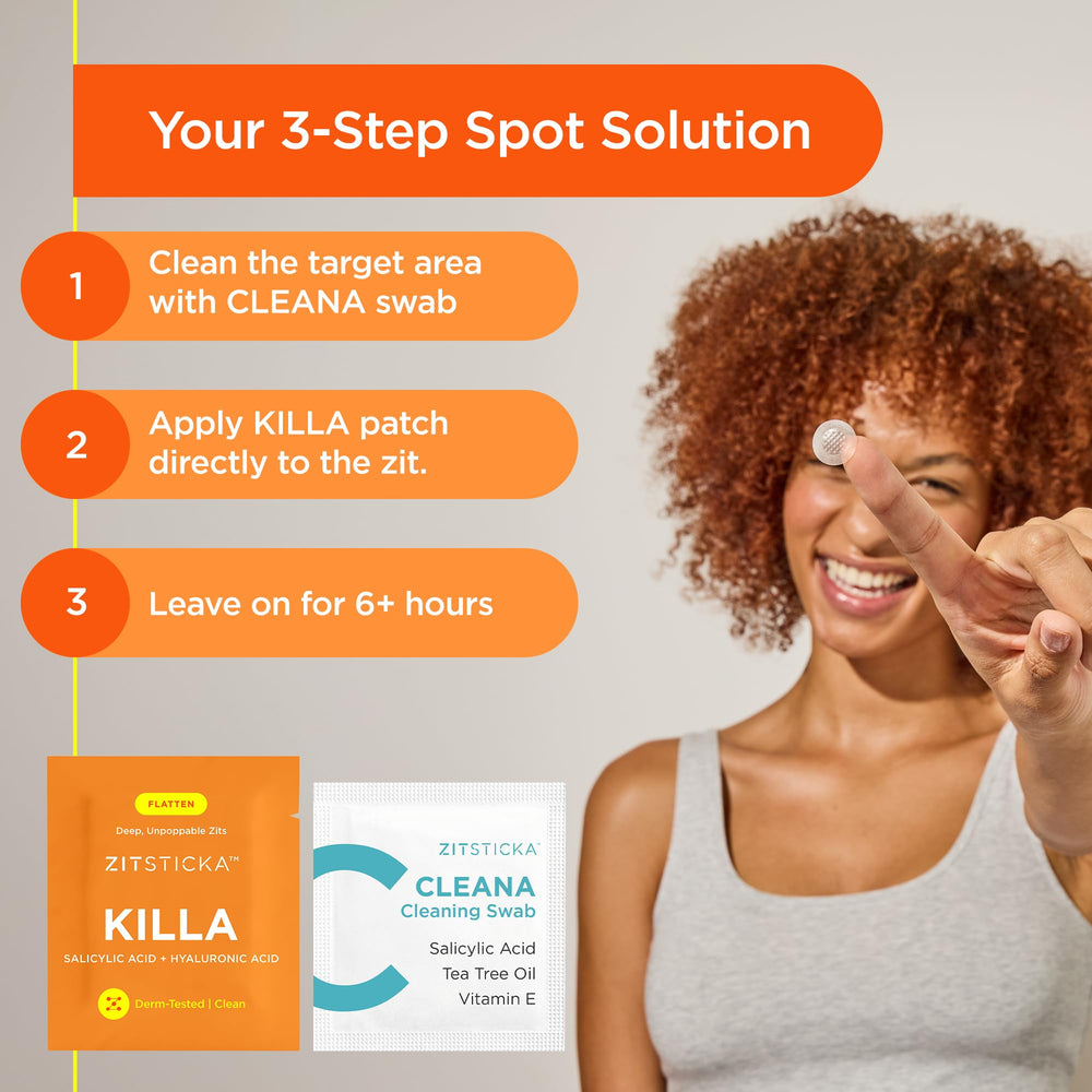 ZitSticka KILLA formula detail with niacinamide for skin-supporting care.