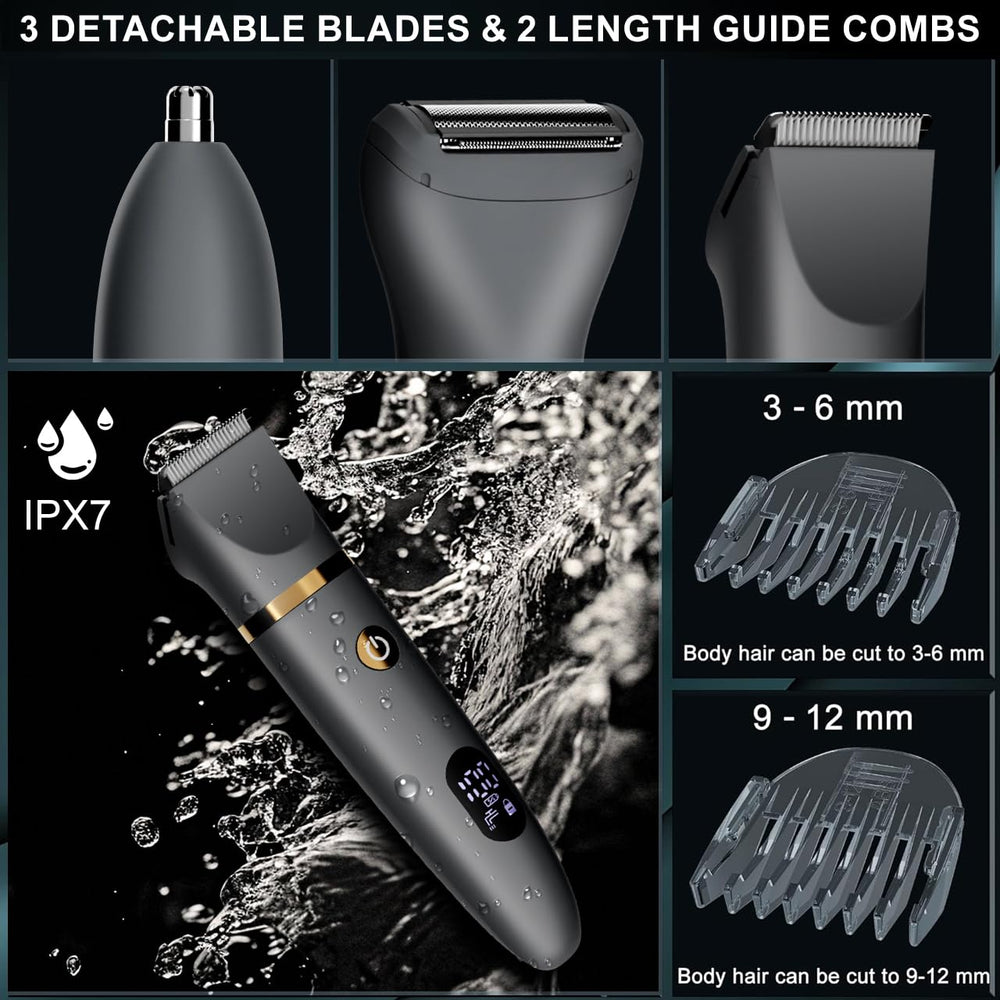 Zivelier Ball Shaver LED display shows battery status during use.