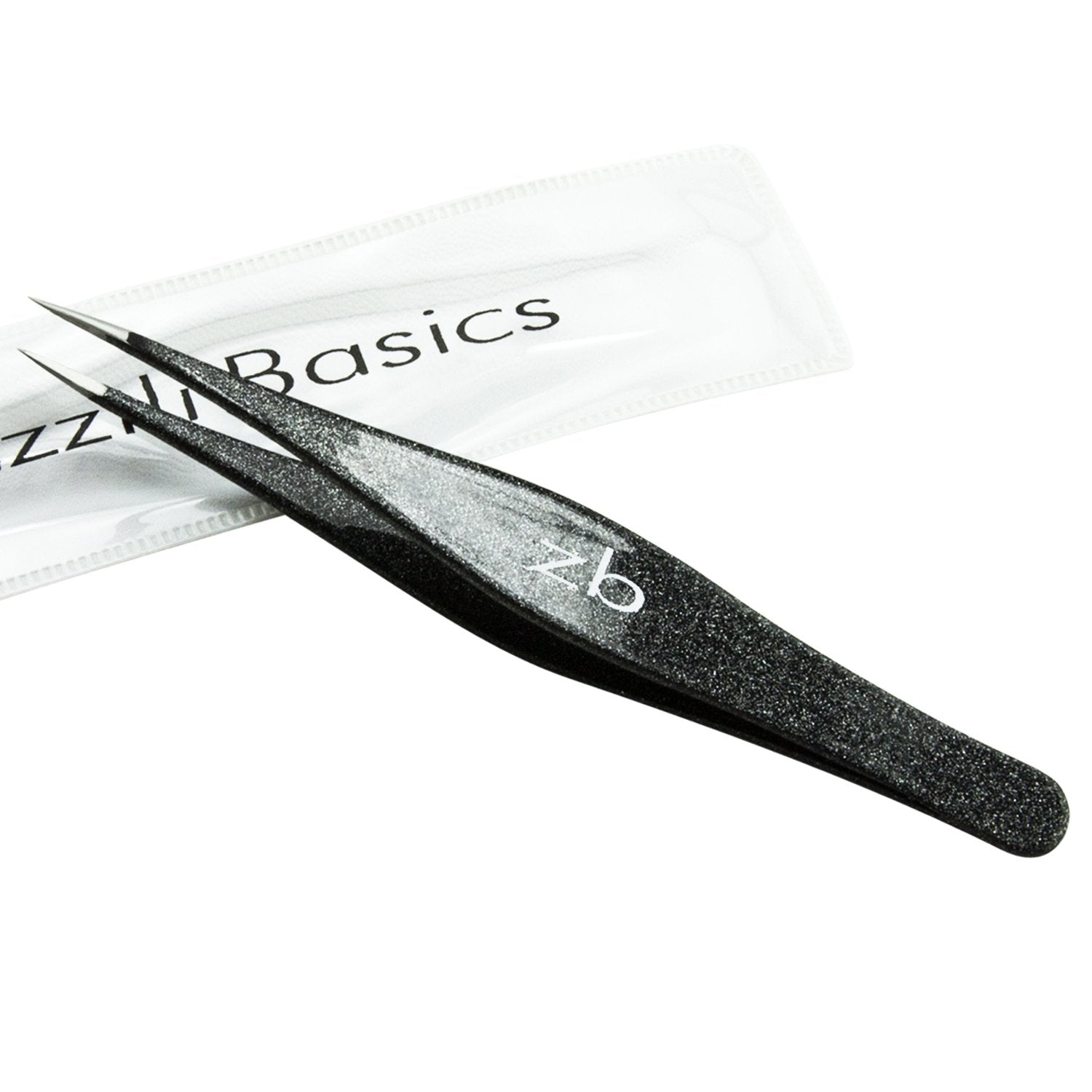 Zizzili Basics ingrown hair tweezers close-up showing precision tips for root-level removal