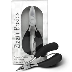 Zizzili Basics toenail clippers with large handle for easy grip and comfortable trimming.