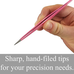 Zizzili Basics tweezers with carry pouch for safe travel and hygiene.