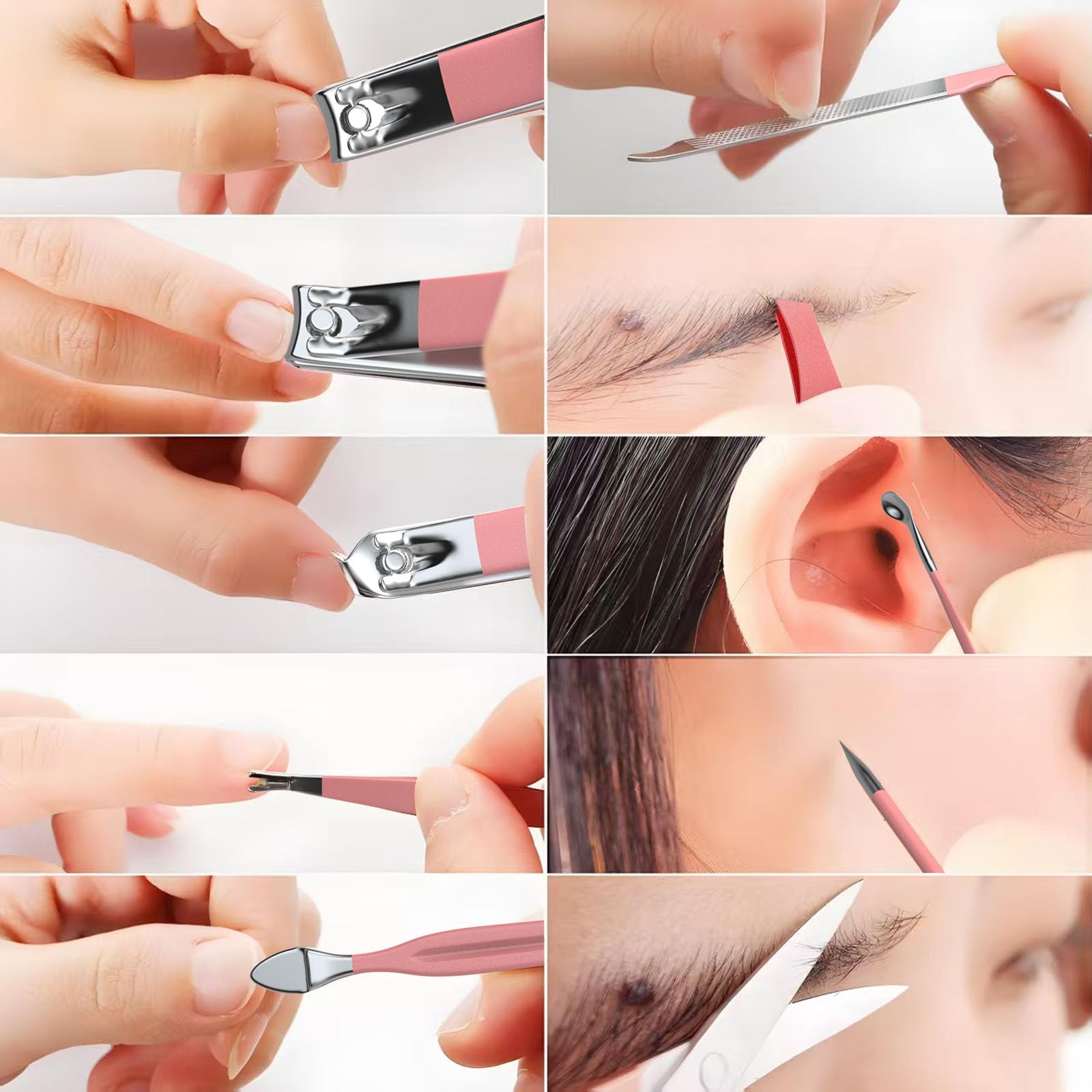 ZIZZON Cuticle tools and tweezers offer accurate shaping and removal tasks.
