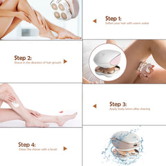 Zjyufy Electric Razor floating heads adapt to contours for gentle hair removal