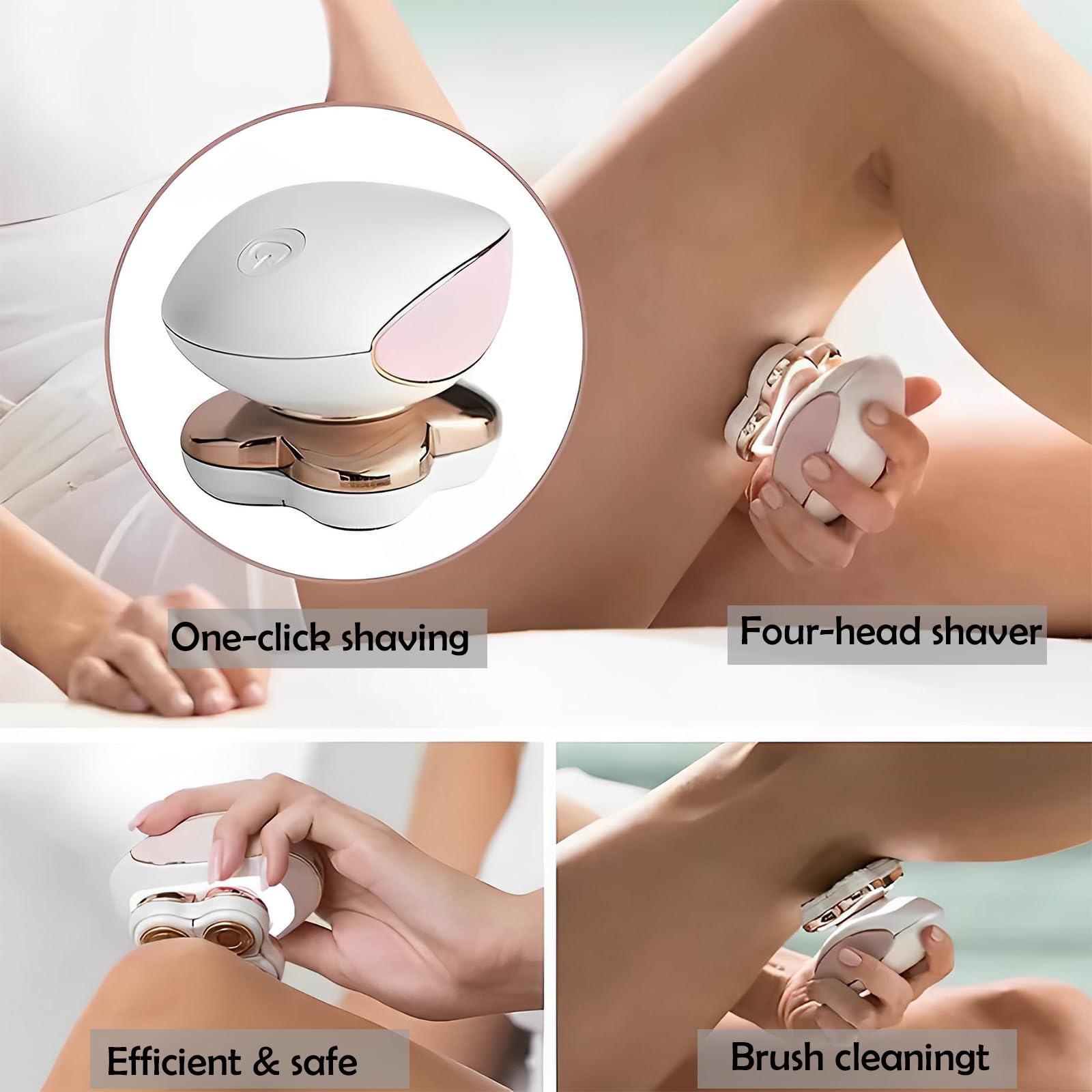 Zjyufy Electric Razor one-button control simplifies shaving with a secure grip