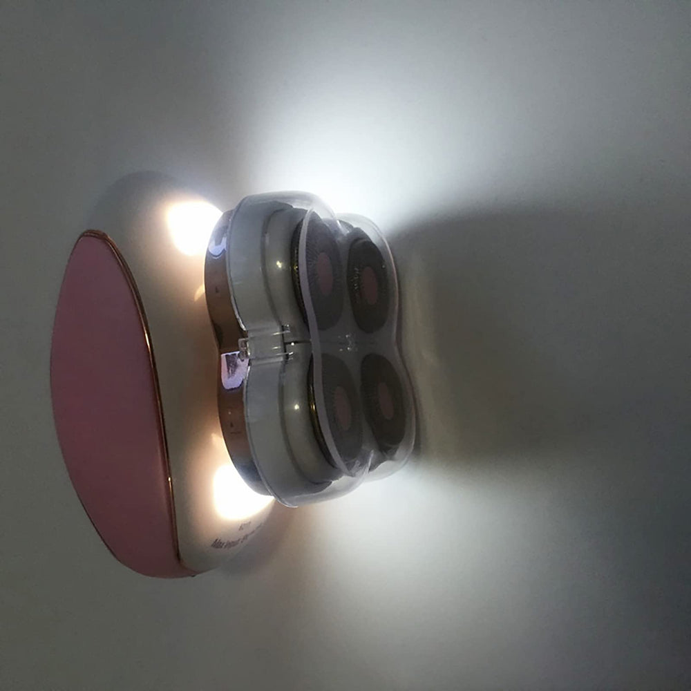 Zjyufy Electric Razor pink handle emphasizes stylish, comfortable use