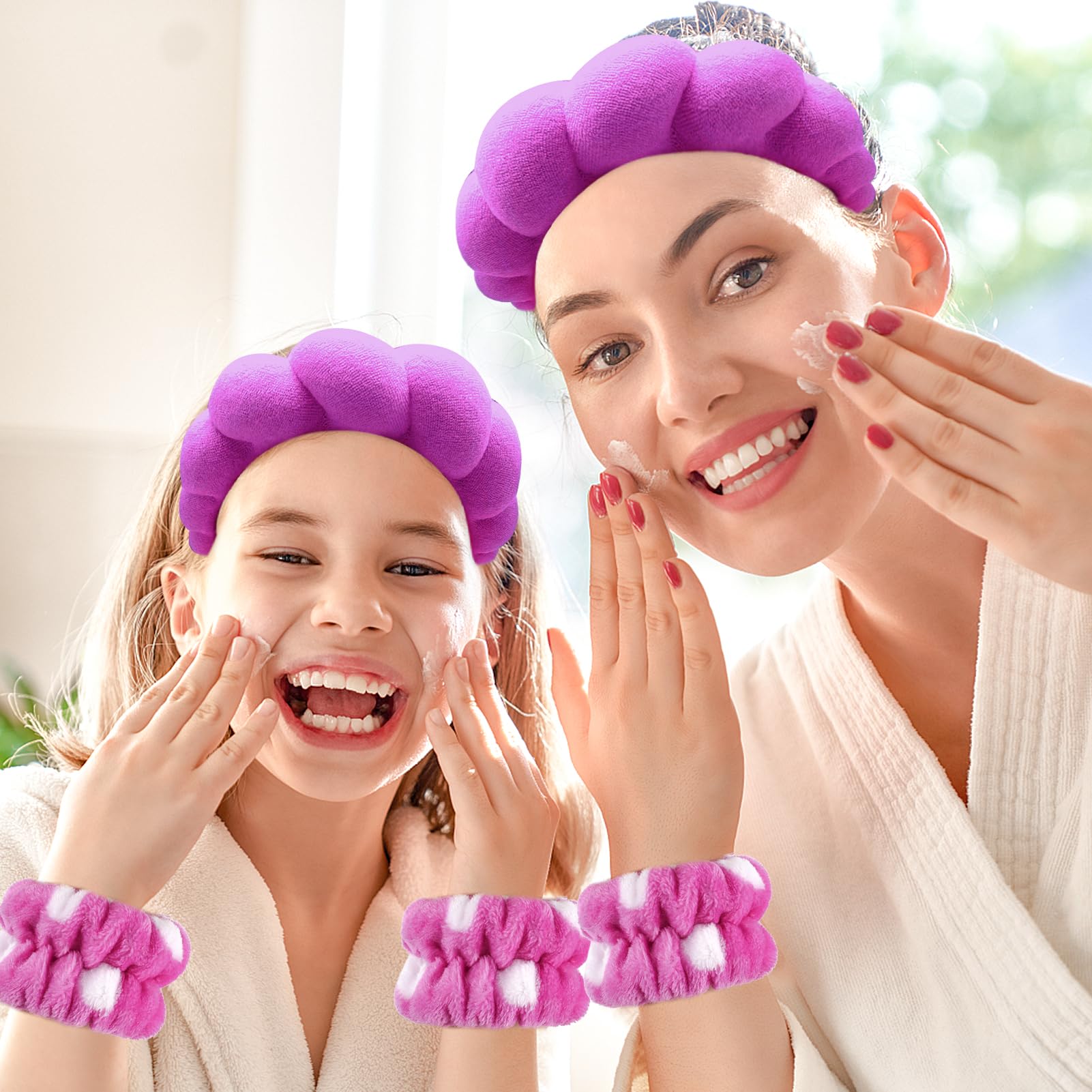Zkptops dark-purple headband shown as stylish hair accessory