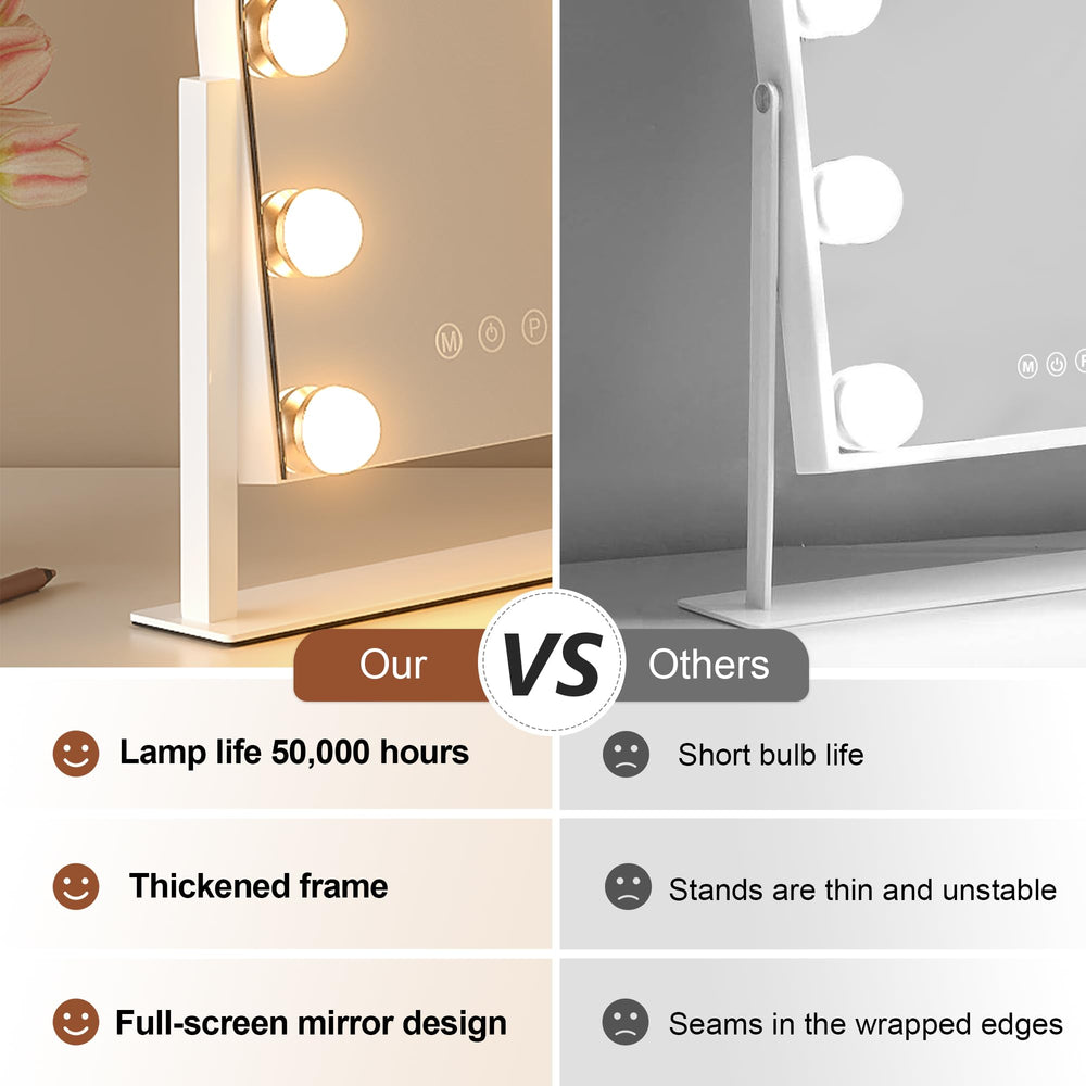 ZL ZELing makeup mirror 360-degree rotation lets you angle comfortably
