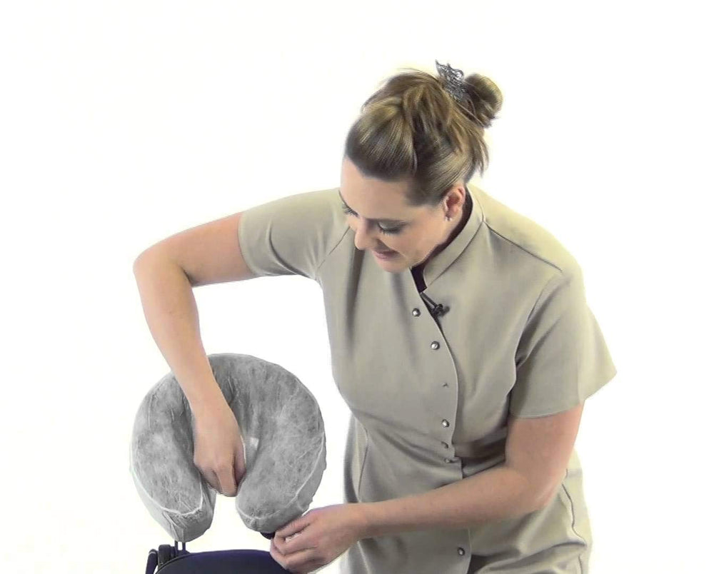 ZMDREAM headrest cover use on massage table keeps sessions clean.