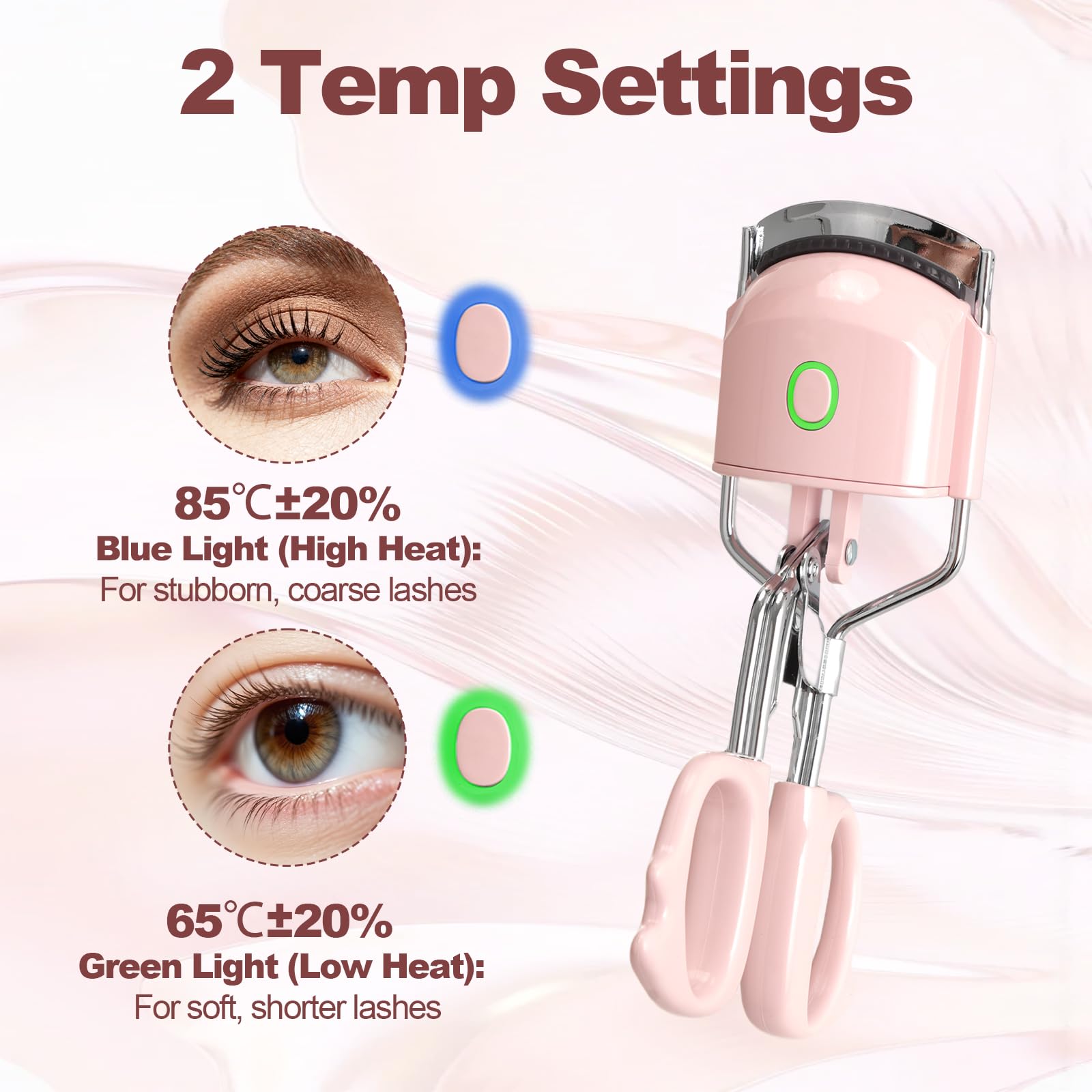Diseño ergonómico de ZNJAVX para alcance fácil e interior de ojos.