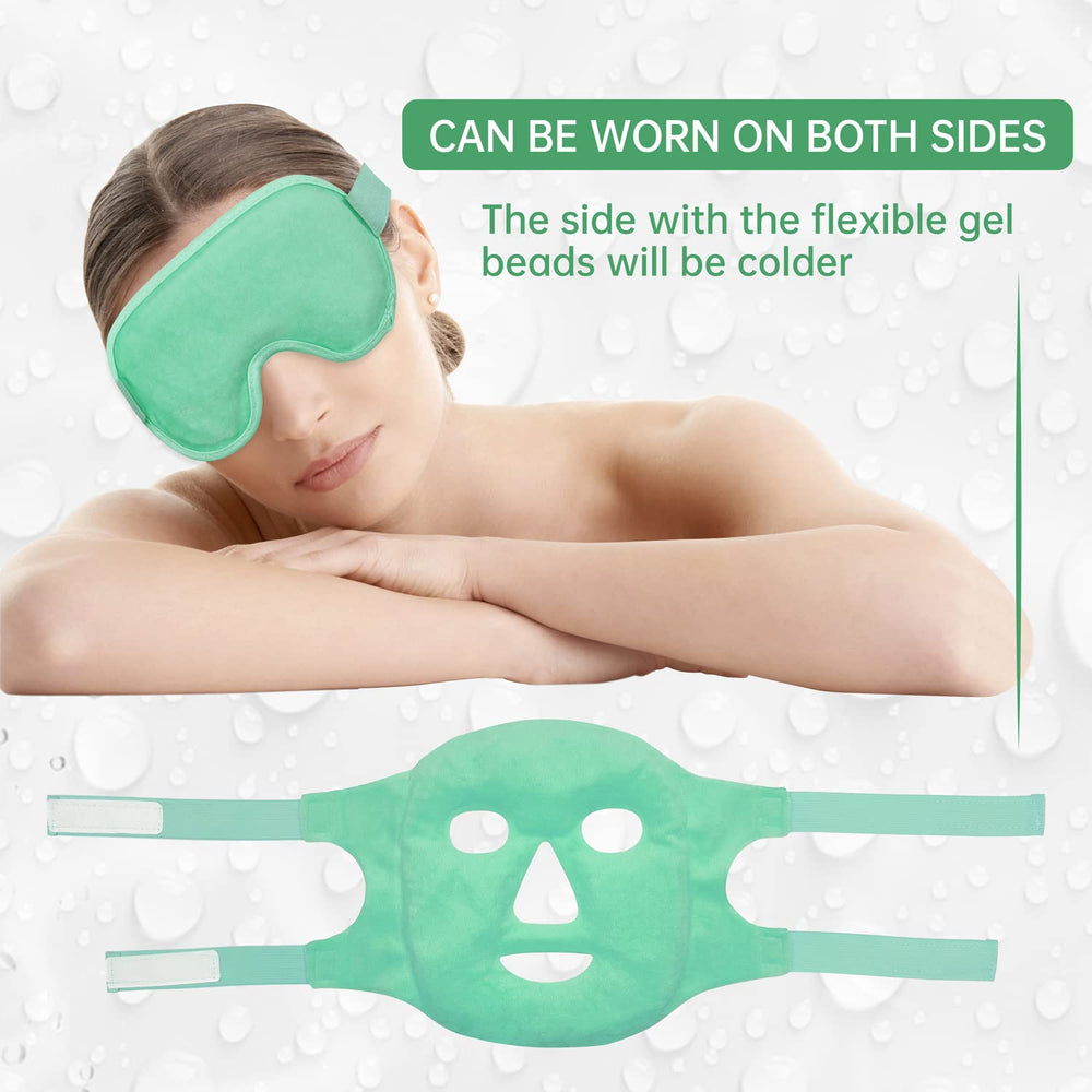 ZNÖCUETÖD cooling eye mask in freezer for cold therapy.