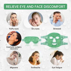 ZNÖCUETÖD cooling eye mask plush back view for gentle skin contact.