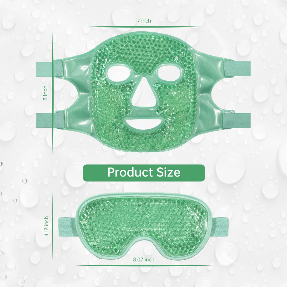 ZNÖCUETÖD green mask in use during relaxing skincare routine.