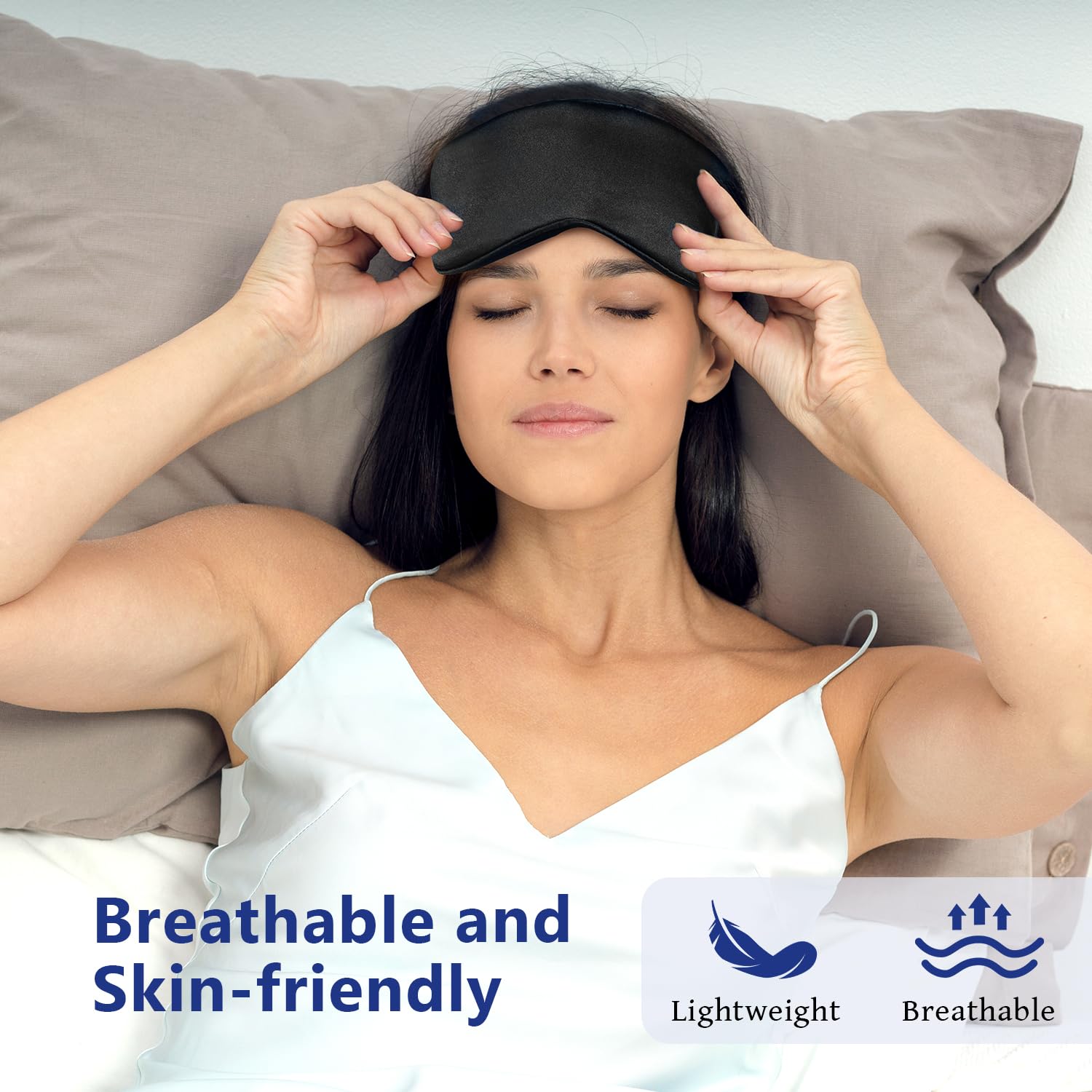 ZNÖCUETÖD storage bag keeps mask fresh and odor-free between uses.