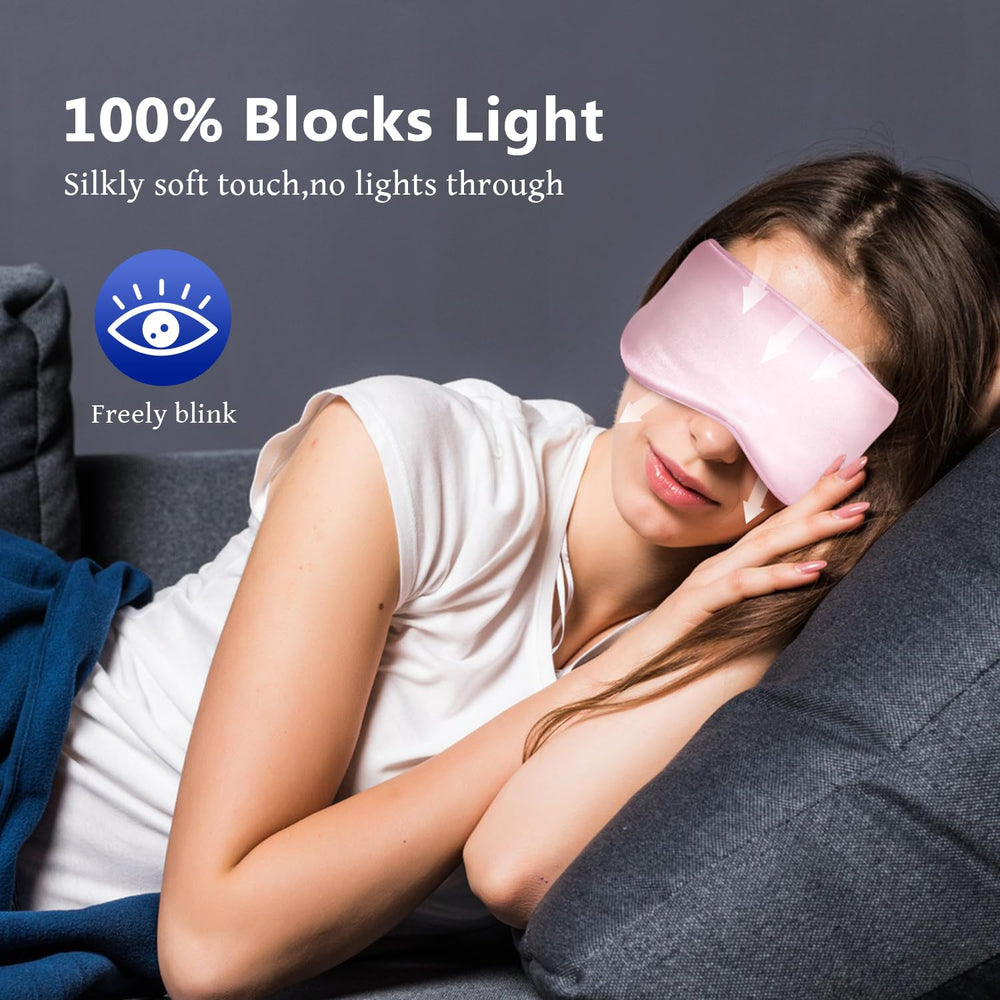 ZNÖCUETÖD travel-compact eye mask fits easily in a bag.
