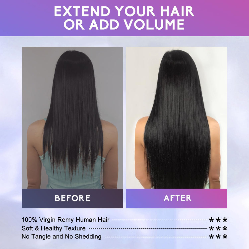 ZNXDJXE clip-in extensions color-variance note helps anticipate shade differences.
