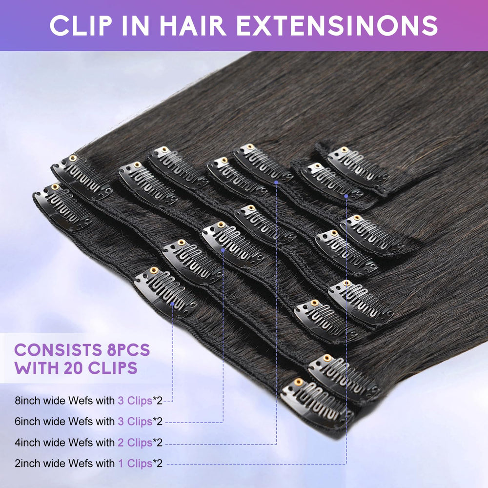 ZNXDJXE clip-in extensions invisible seam on smooth finish for seamless blend.