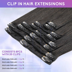 ZNXDJXE clip-in extensions invisible seam on smooth finish for seamless blend.
