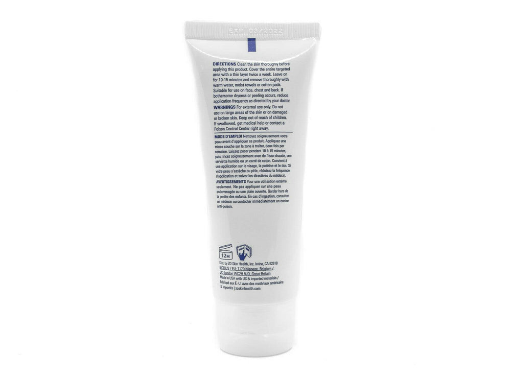 ZO Skin Health Complexion Clearing Masque rinse result reveals refreshed skin