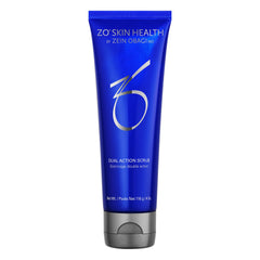ZO SKIN HEALTH Dual Action Scrub bottle—supports gentle exfoliation for clearer-looking skin.