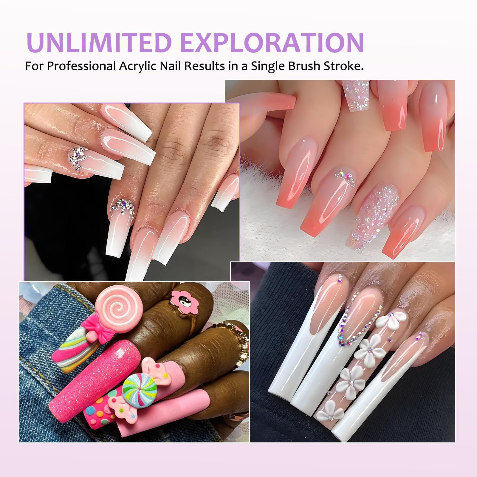 ZoCCee acrylic nail brush size 12 supports bead placement and shaping accuracy.