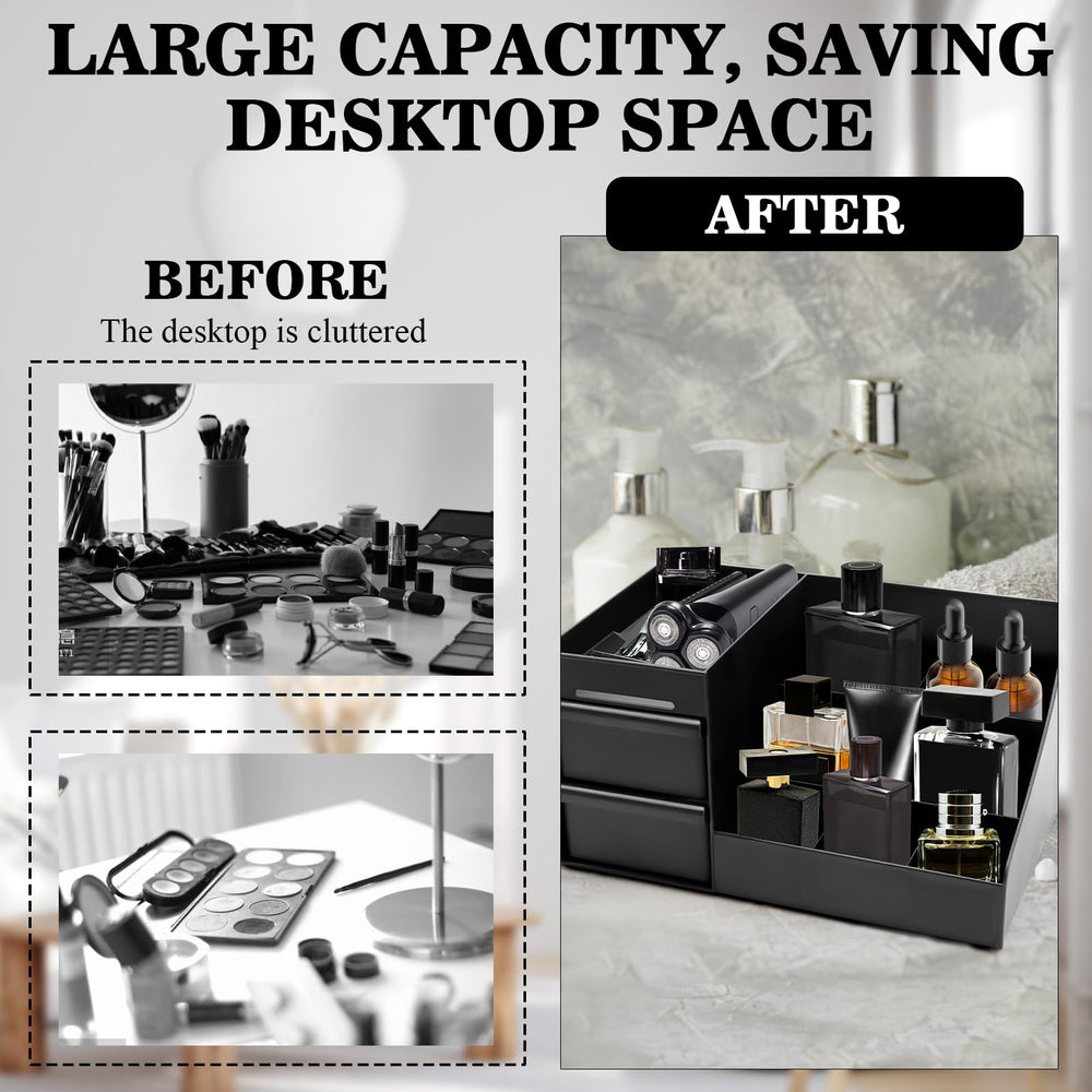 ZOCONE Cologne Organizer close-up highlights ABS durability and anti-fall design.