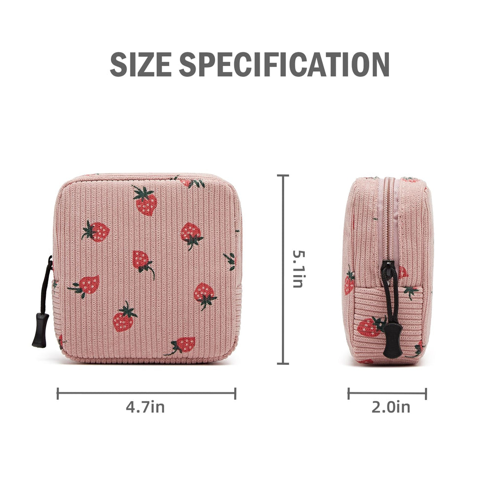 ZOEMTIU mini cosmetic bag anti-slip zipper keeps items secure during travel.