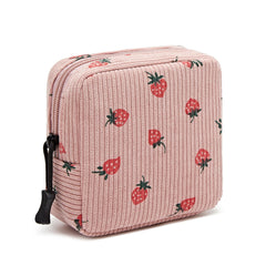 ZOEMTIU small makeup bag strawberry pink offers purse-ready compact storage for daily touch-ups.