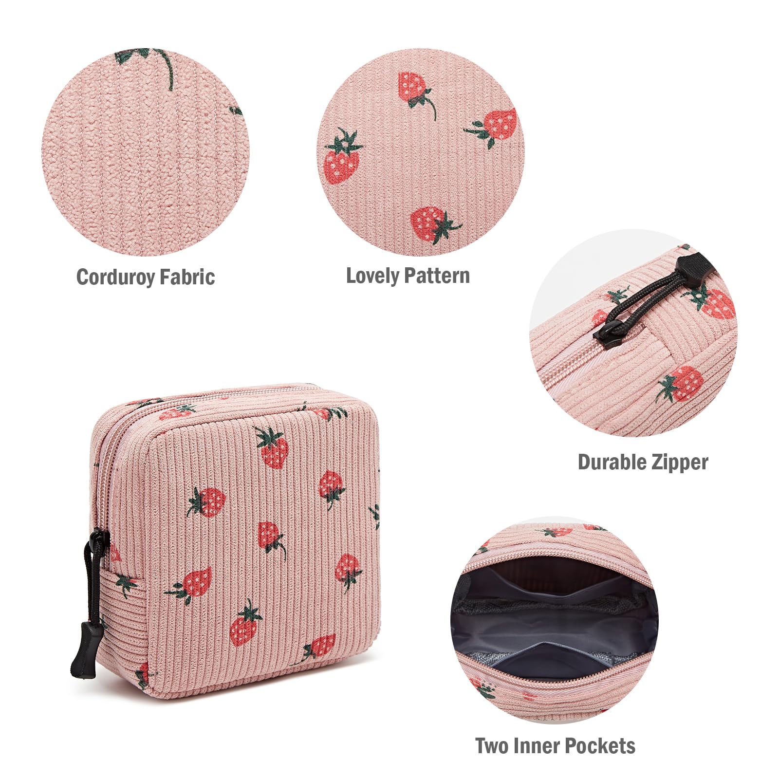 ZOEMTIU travel toiletry organizer compact fits in handbags for daily use.