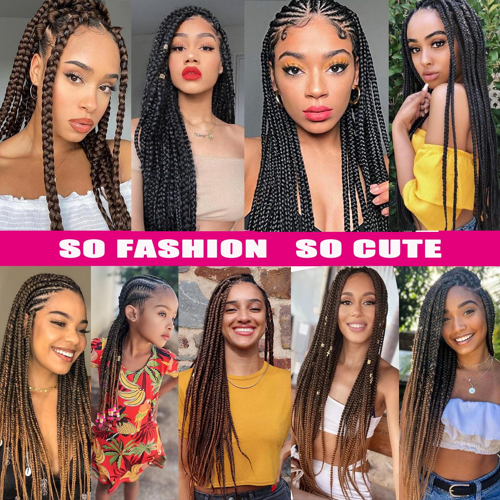 Zoewan sweat-resistant and itch-free hair for long protective styles.