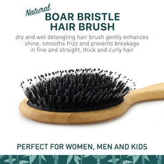 Zollo nylon-rounded-tips bristles closeup showing gentle detangling and scalp comfort.