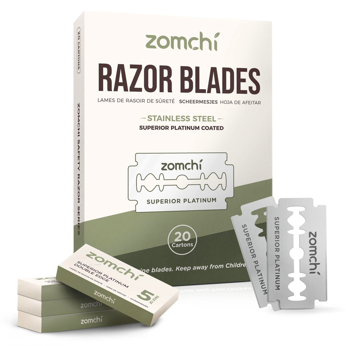 Zomchi 100-count-pack delivers ready-to-use precision for quick daily shaves.