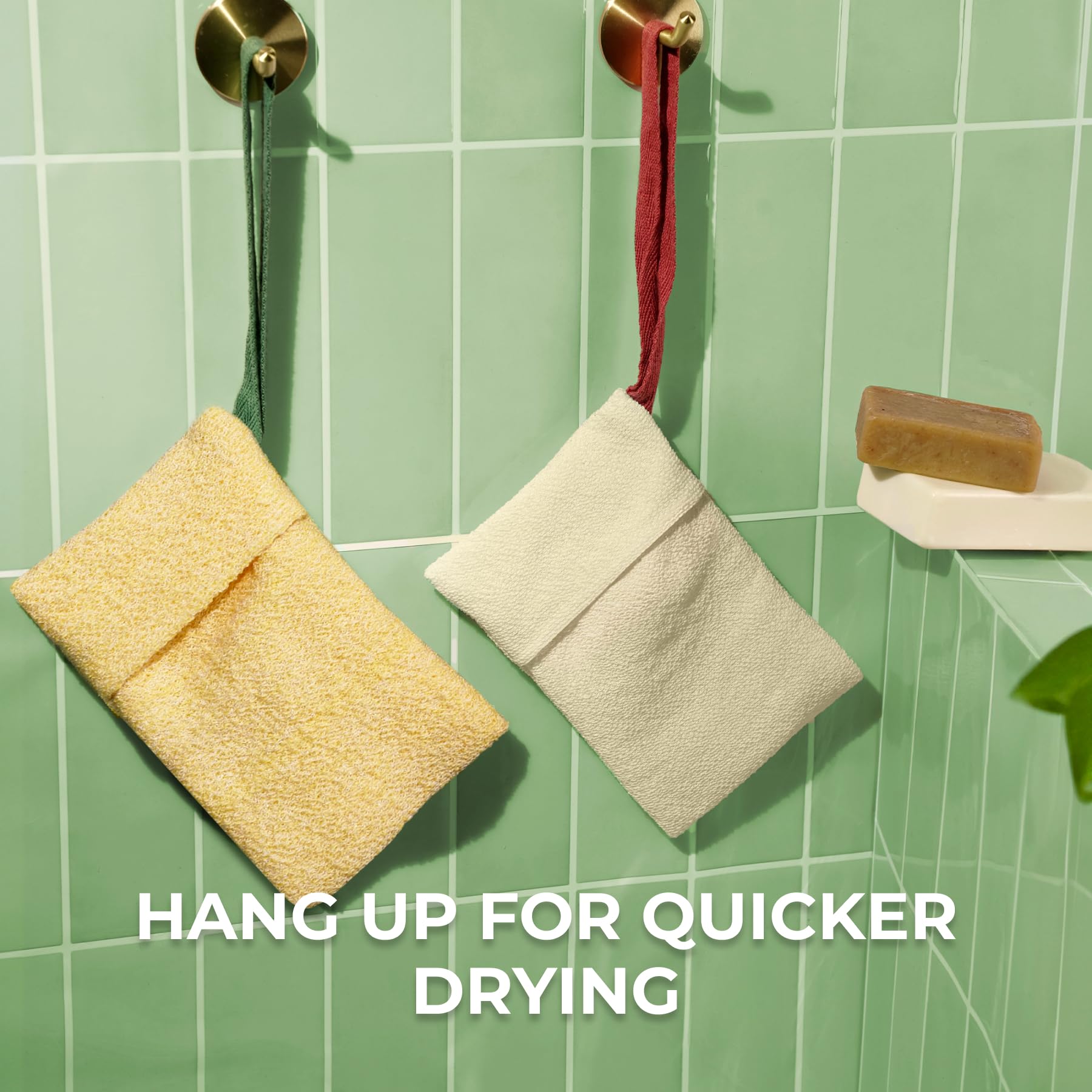 ZOMCHI Bar Soap Saver Bag side profile highlights durable nylon fabric and long-lasting design.