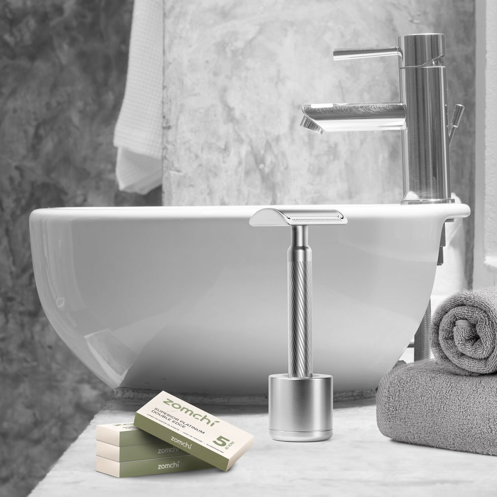 Zomchi blades fit standard double-edge razors for versatile grooming.
