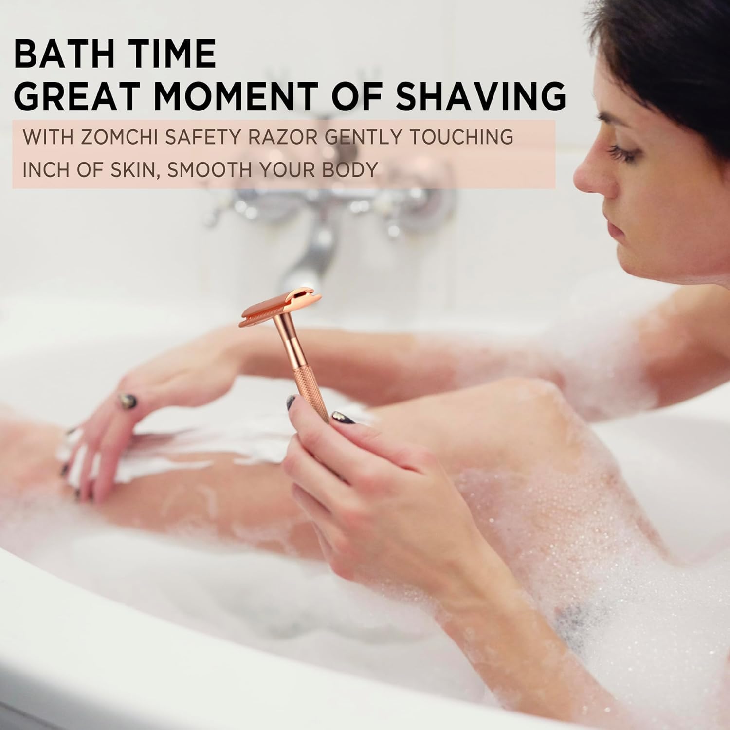 ZOMCHI metal razor body demonstrates lifelong durability and premium construction