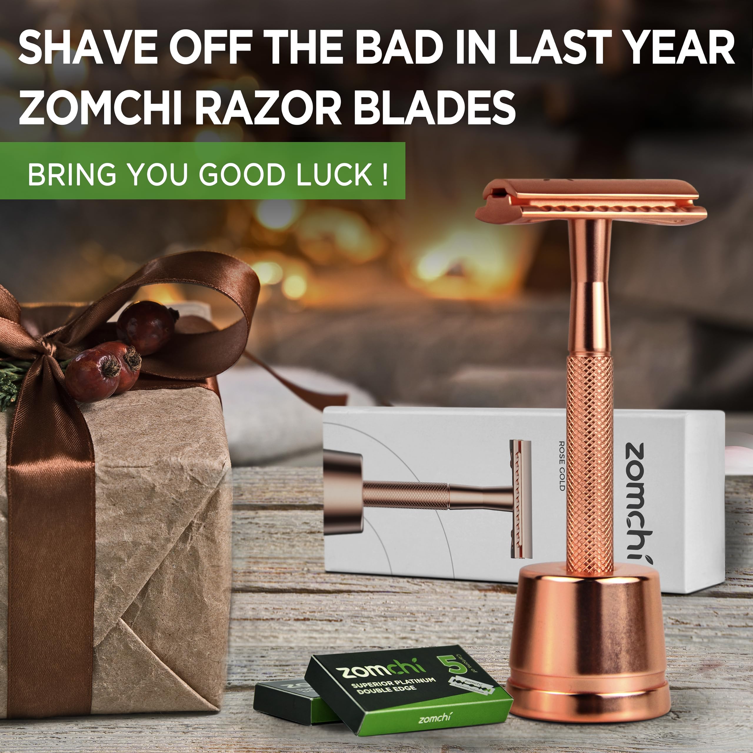 ZOMCHI razor gliding over leg with smooth lather for close shaving