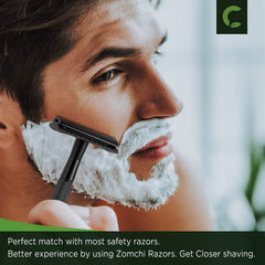 ZOMCHI safety razor double-edge design delivers close, efficient shaves.