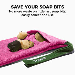 ZOMCHI soap bag hanging loop keeps pouches dry and accessible