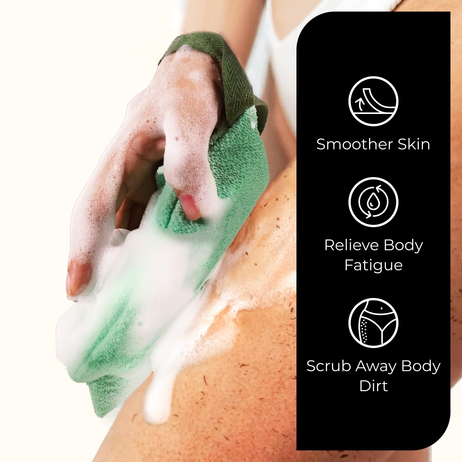 ZOMCHI soap saver compact size fits comfortably in hand.