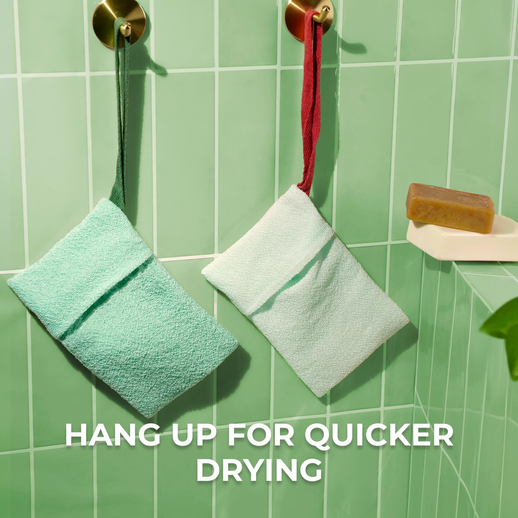 ZOMCHI mint soap saver packaging keeps shower routine organized.